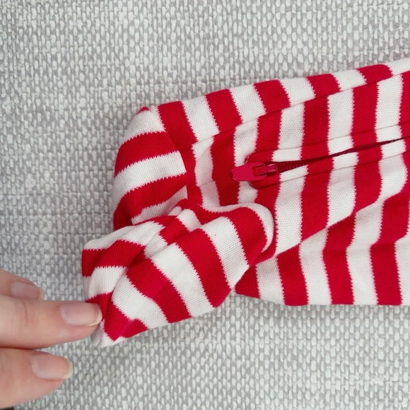 Carter’s just one you Santa striped baby sleep n’ play - Picture 5 of 6